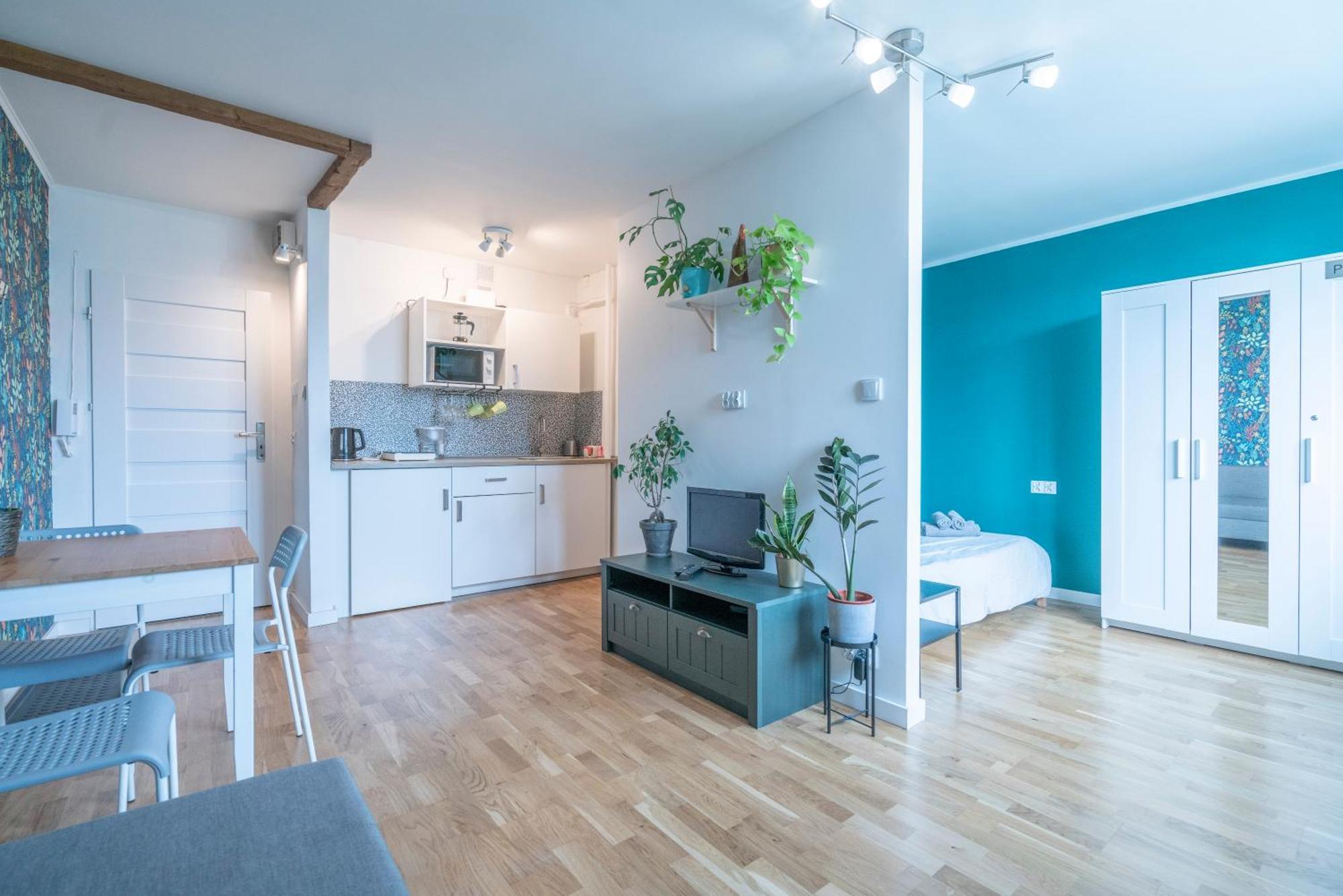 Green Studio In The City Center Of Wrocław Eksteriør billede